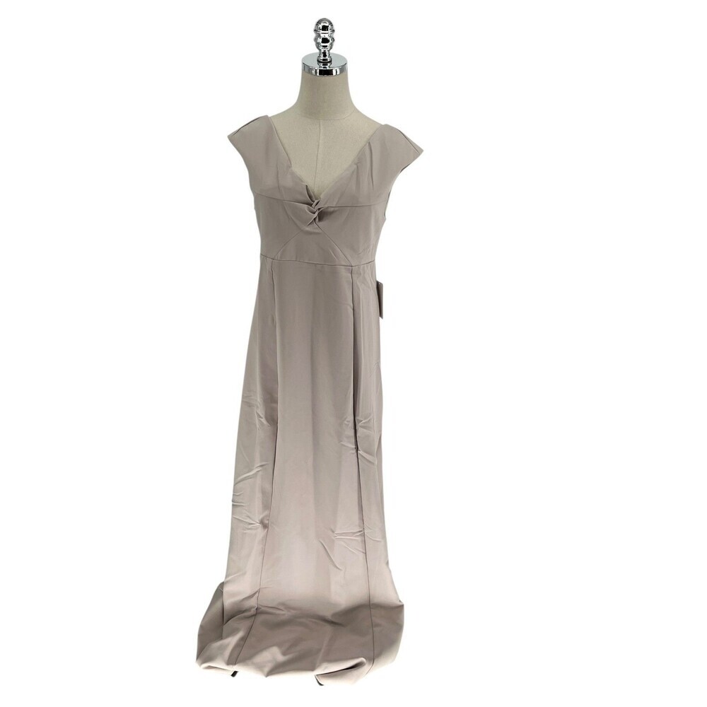 Show Me Your Mumu Rome Twist Dress Women's Size Large Champagne Maxi Wedding